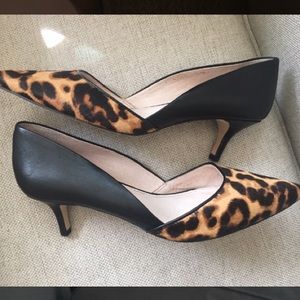 Leopard Print Pumps - 100% Calf Hair + Leather